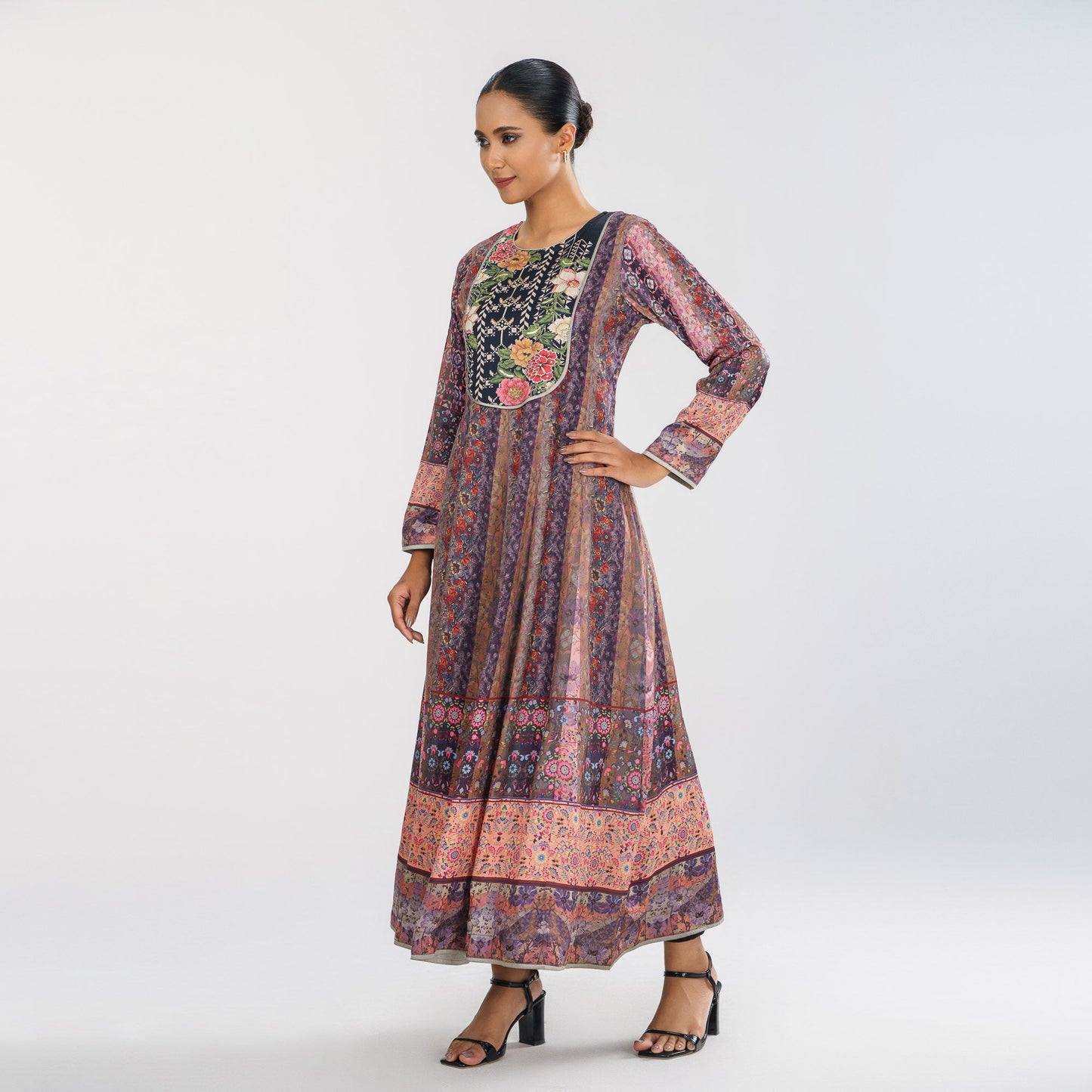 Womens Ethnic Gown Multi Color