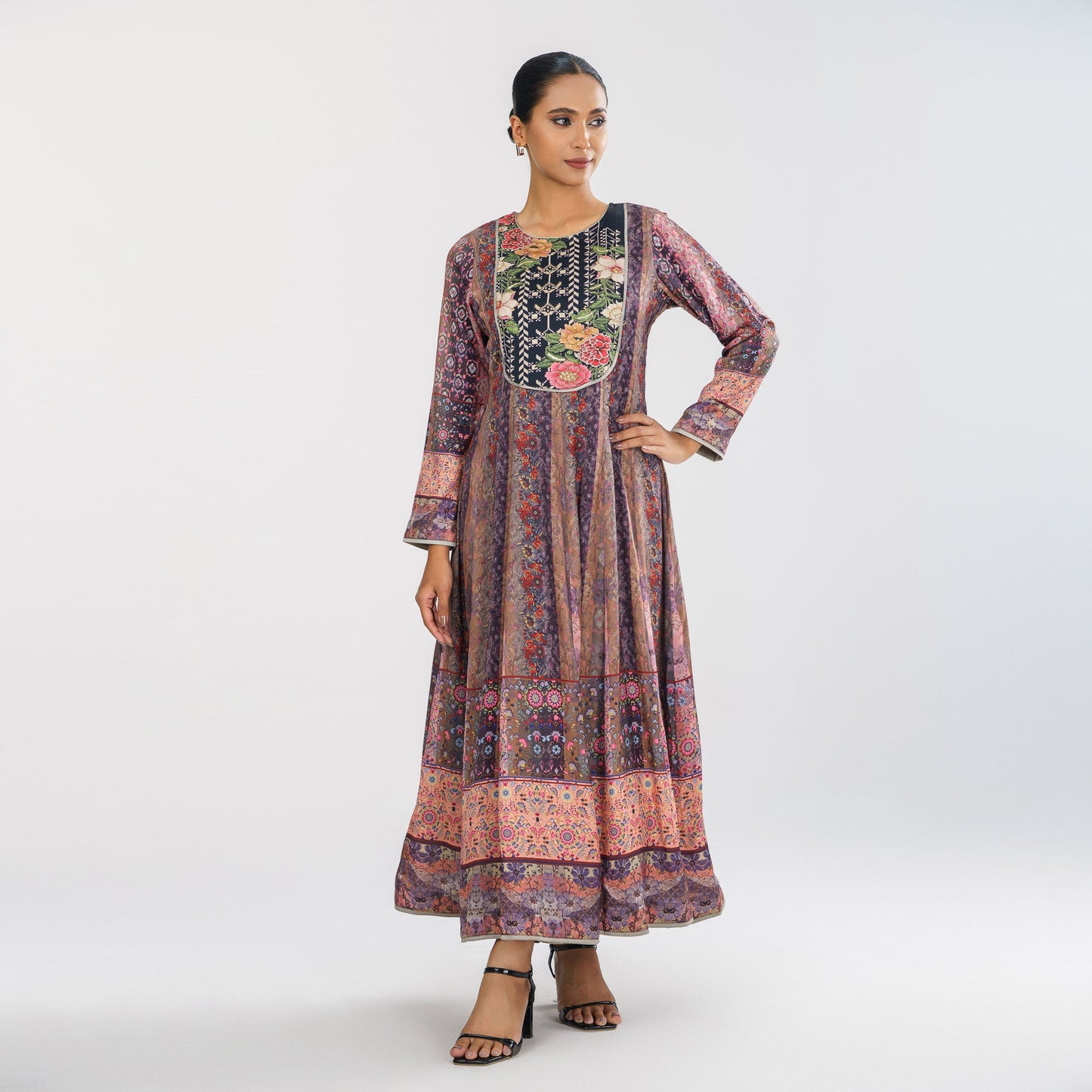 Womens Ethnic Gown Multi Color