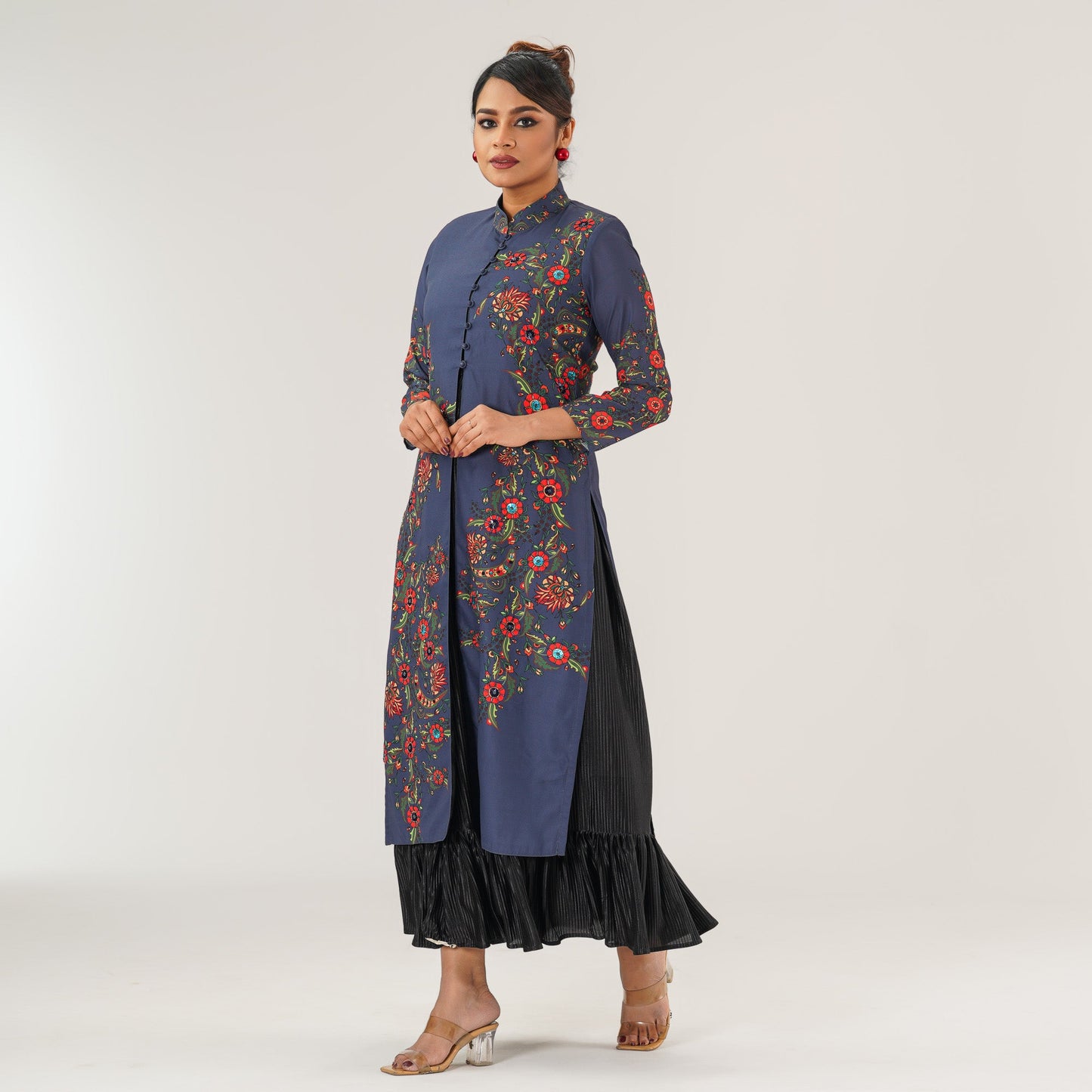 Womens Multicolor Gown