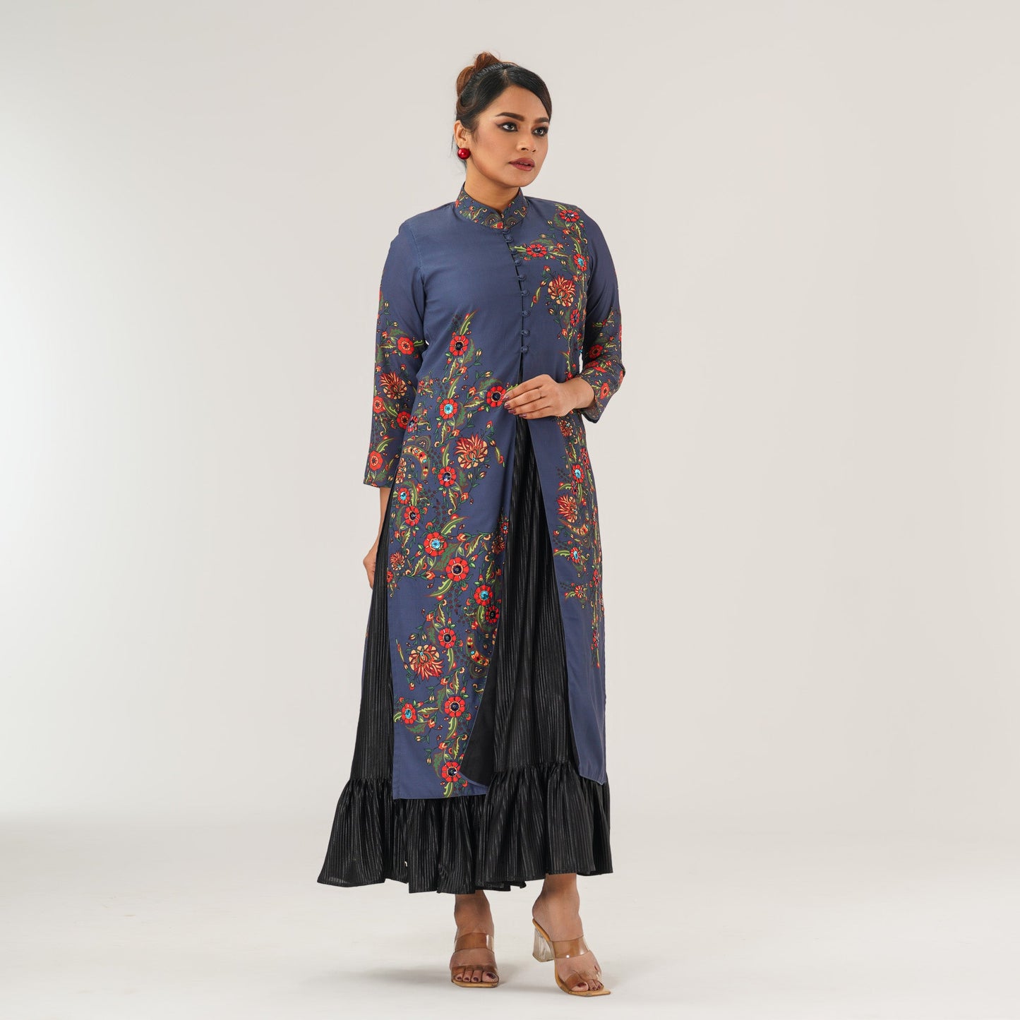 Womens Multicolor Gown