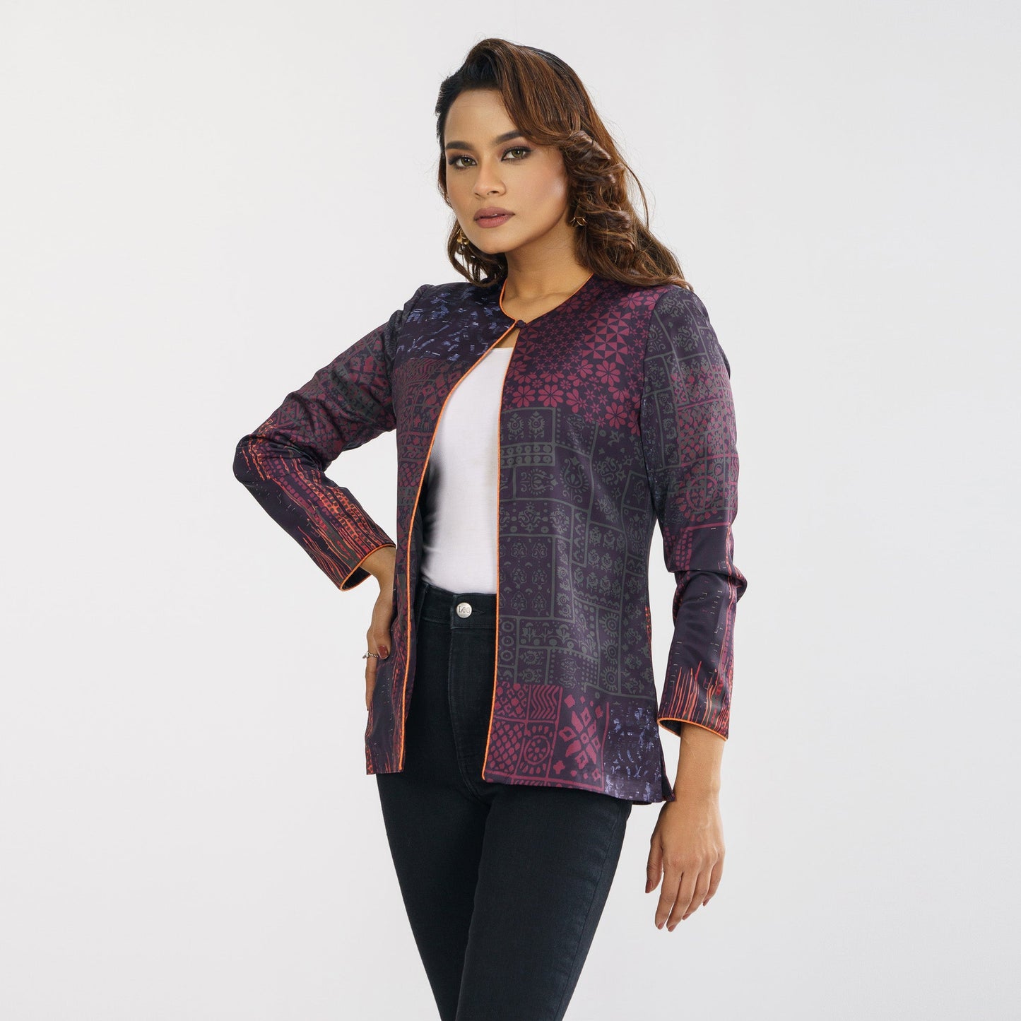 Womens Ethnic Multicolor Jacket