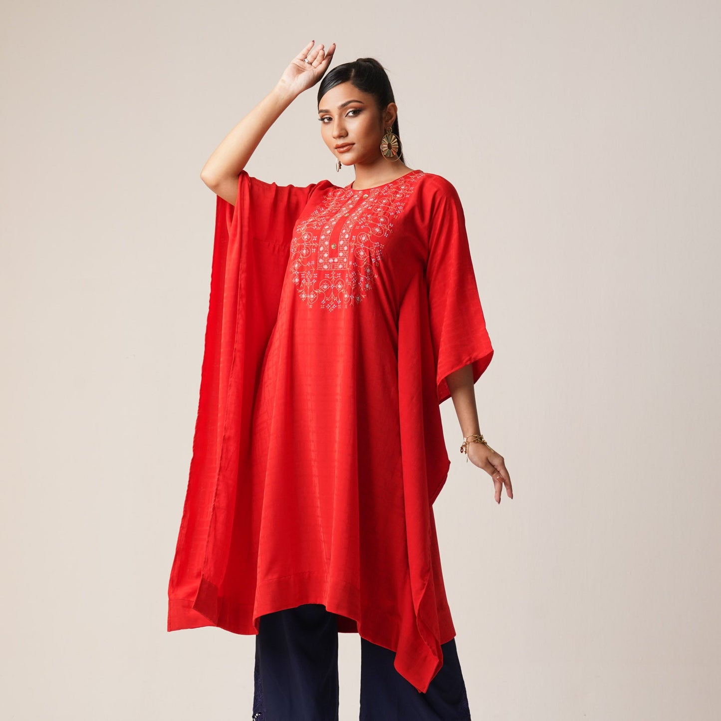 ETHNIC KAFTAN-RED