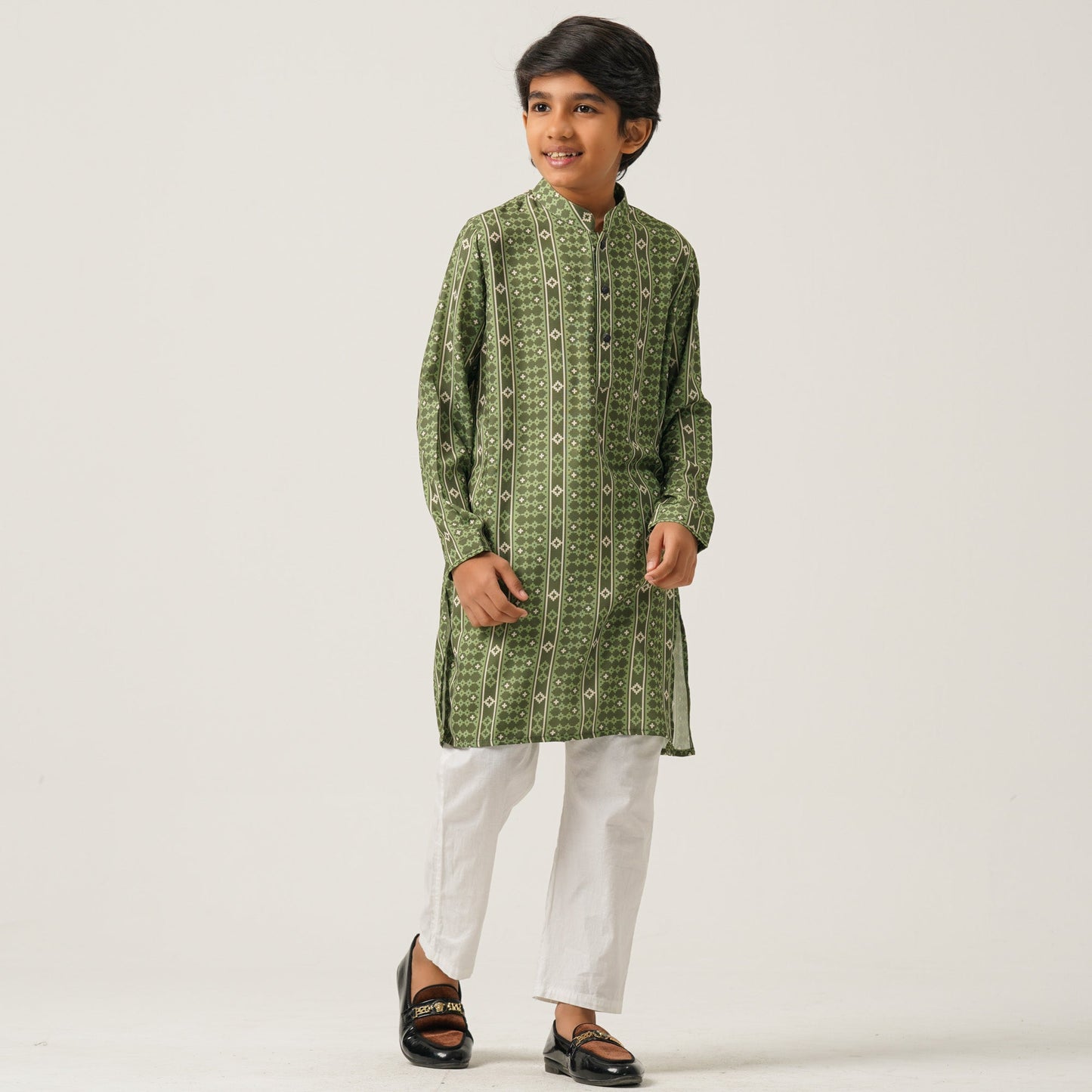 Boys Olive Panjabi