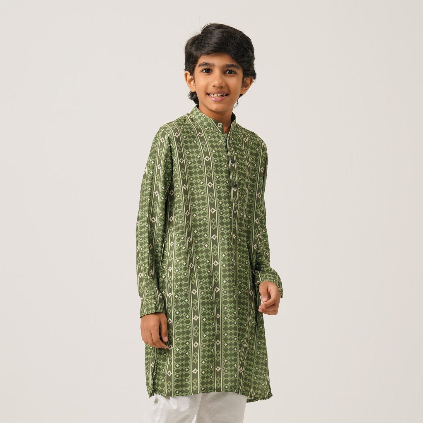 Boys Olive Panjabi