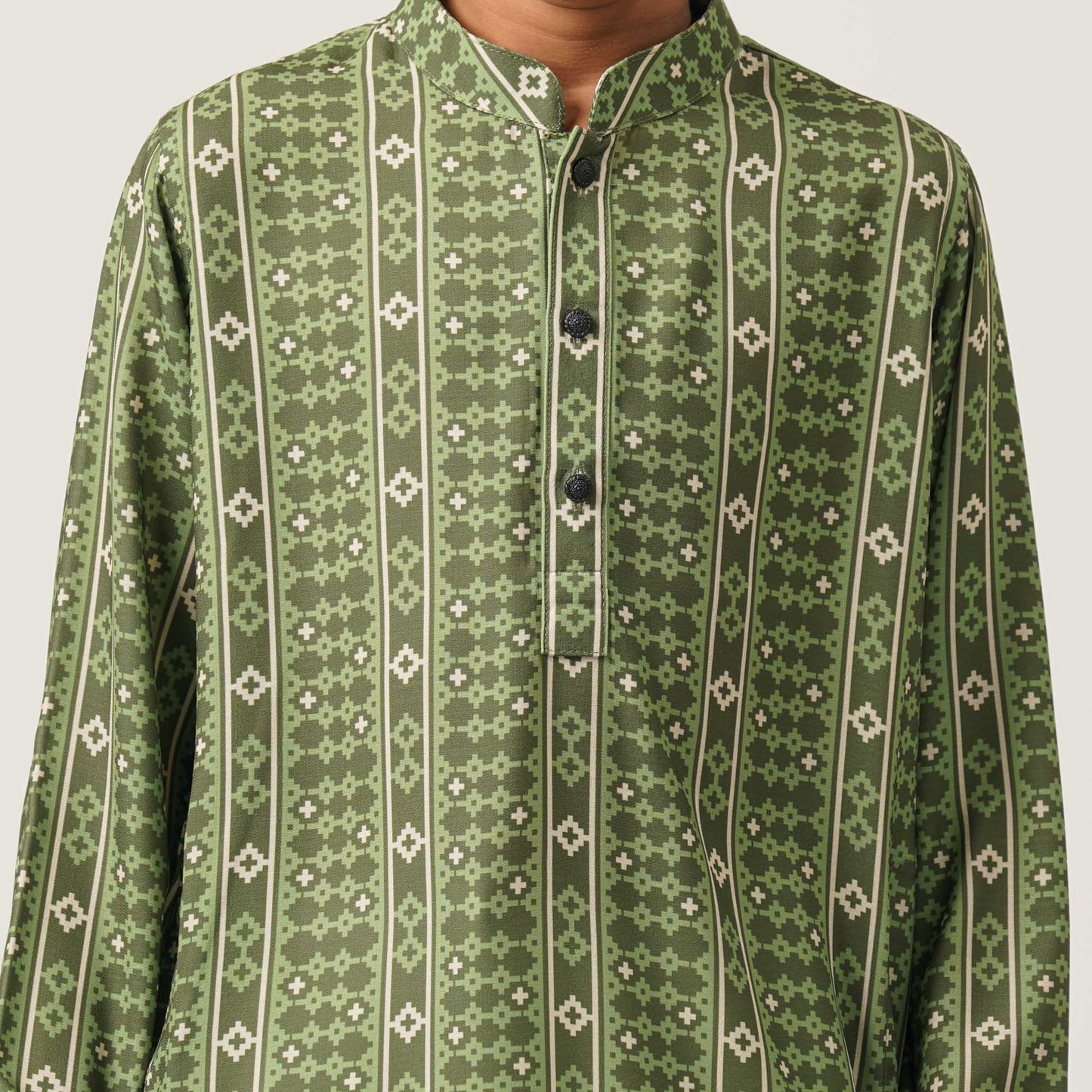 Boys Olive Panjabi