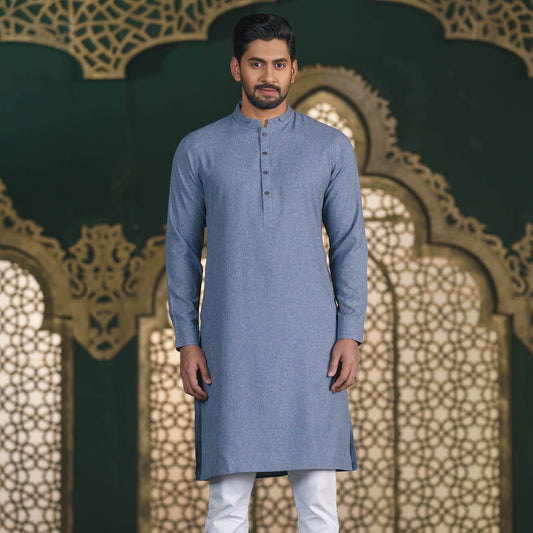 Mens Blue Ash Panjabi
