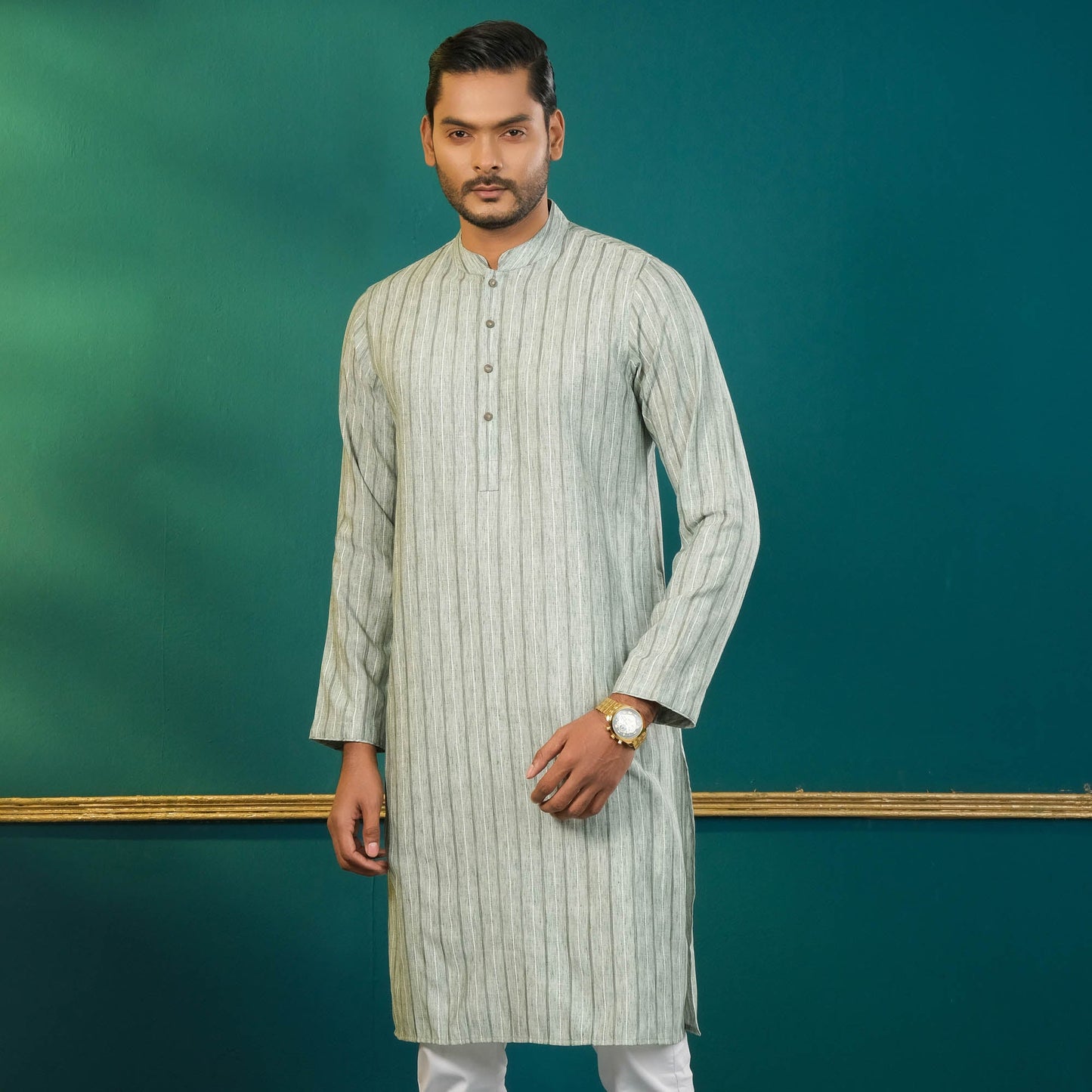 Men's Olive Basic Panjabi