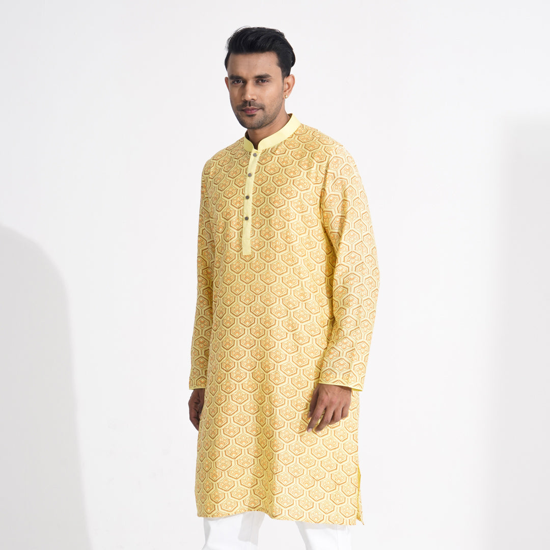 Men Yellow Panjabi