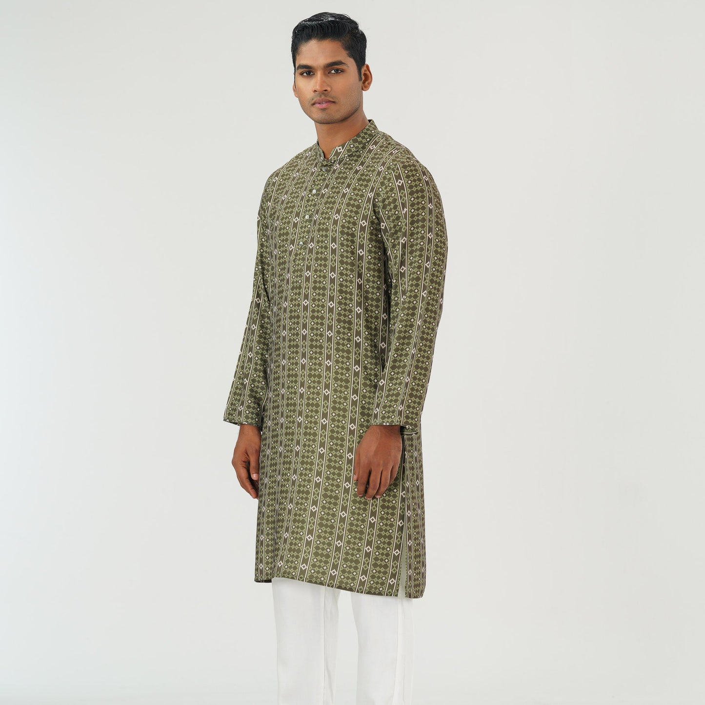 Mens Green Basic Panjabi