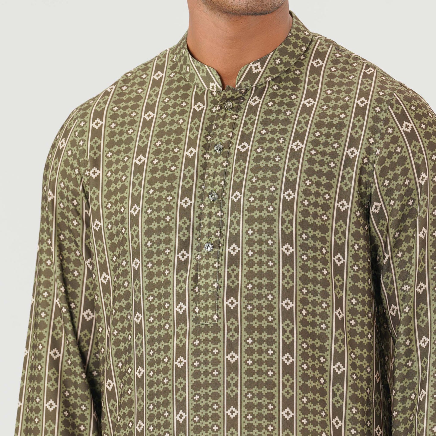Mens Green Basic Panjabi