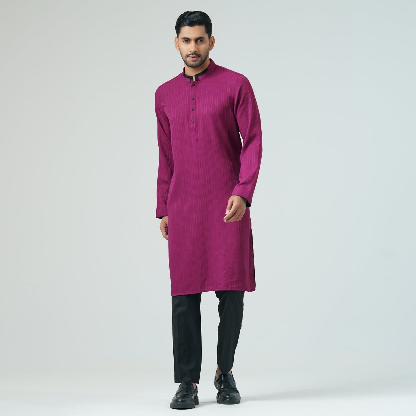 Mens Maroon Panjabi
