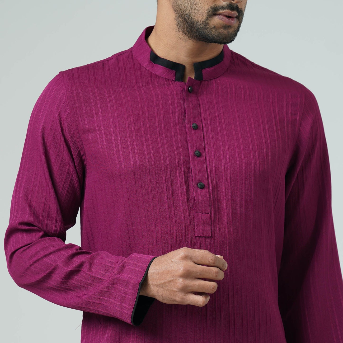 Mens Maroon Panjabi
