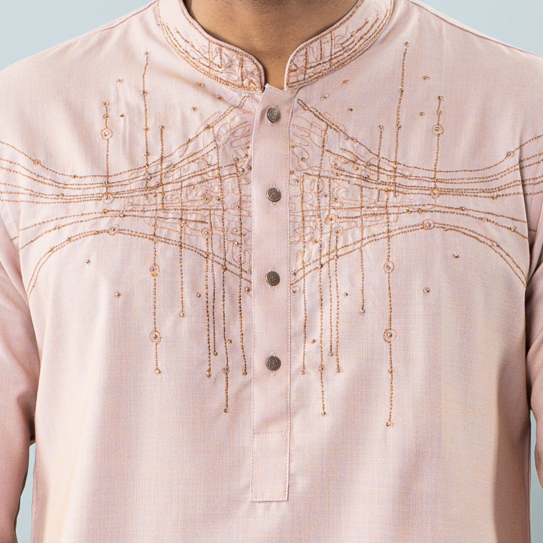 Men's Lemonade Pink Panjabi
