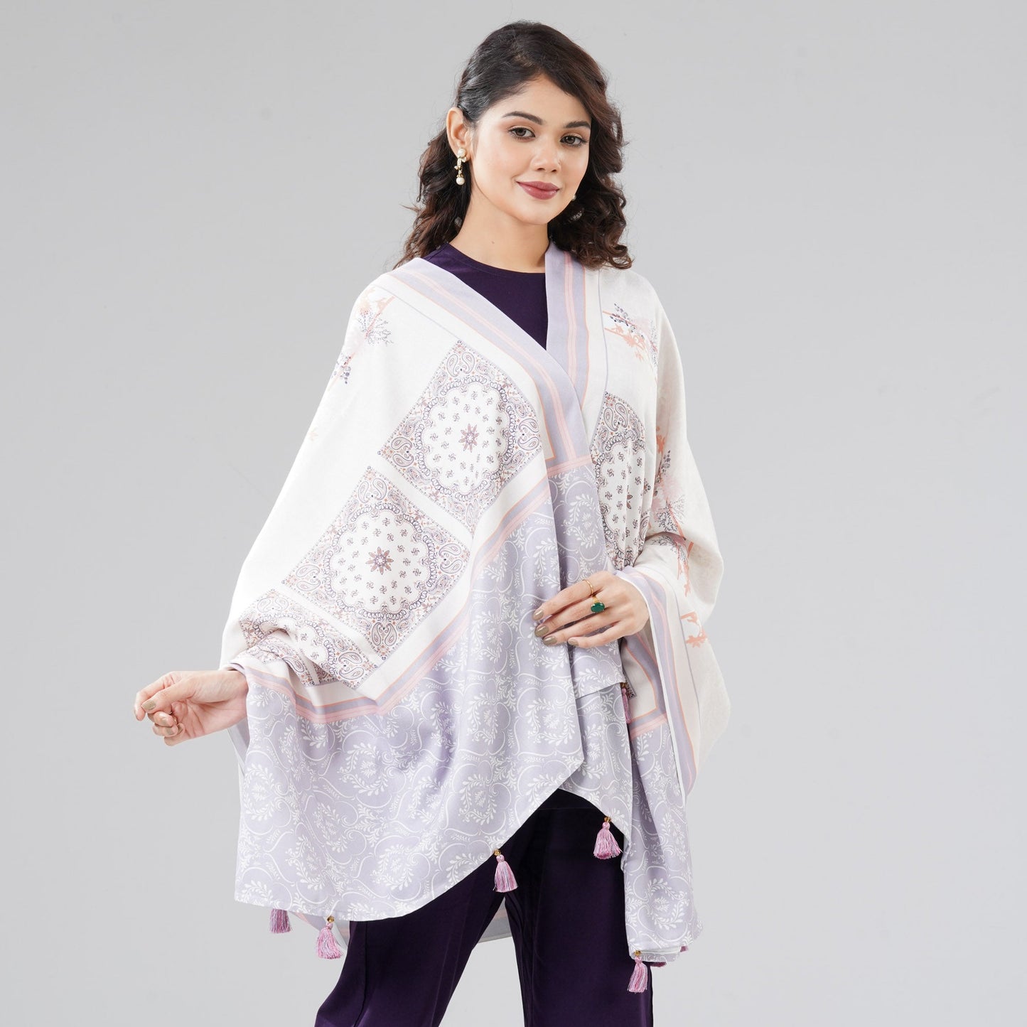 Womens Multicolor Shawl