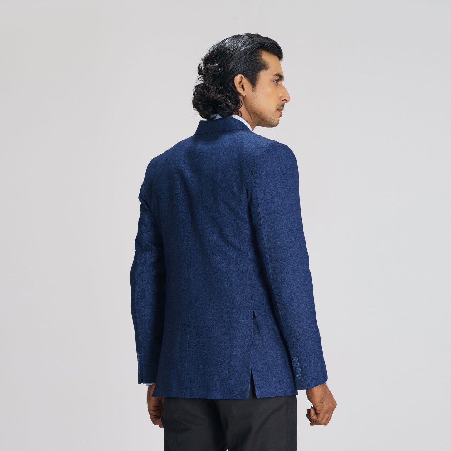 Men's Dark Navy Slim Fit Blazer