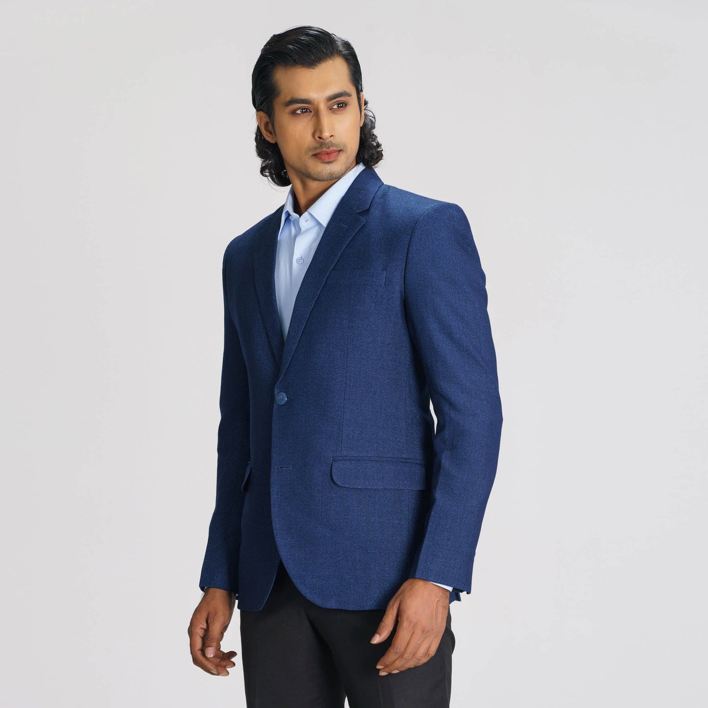 Men's Dark Navy Slim Fit Blazer