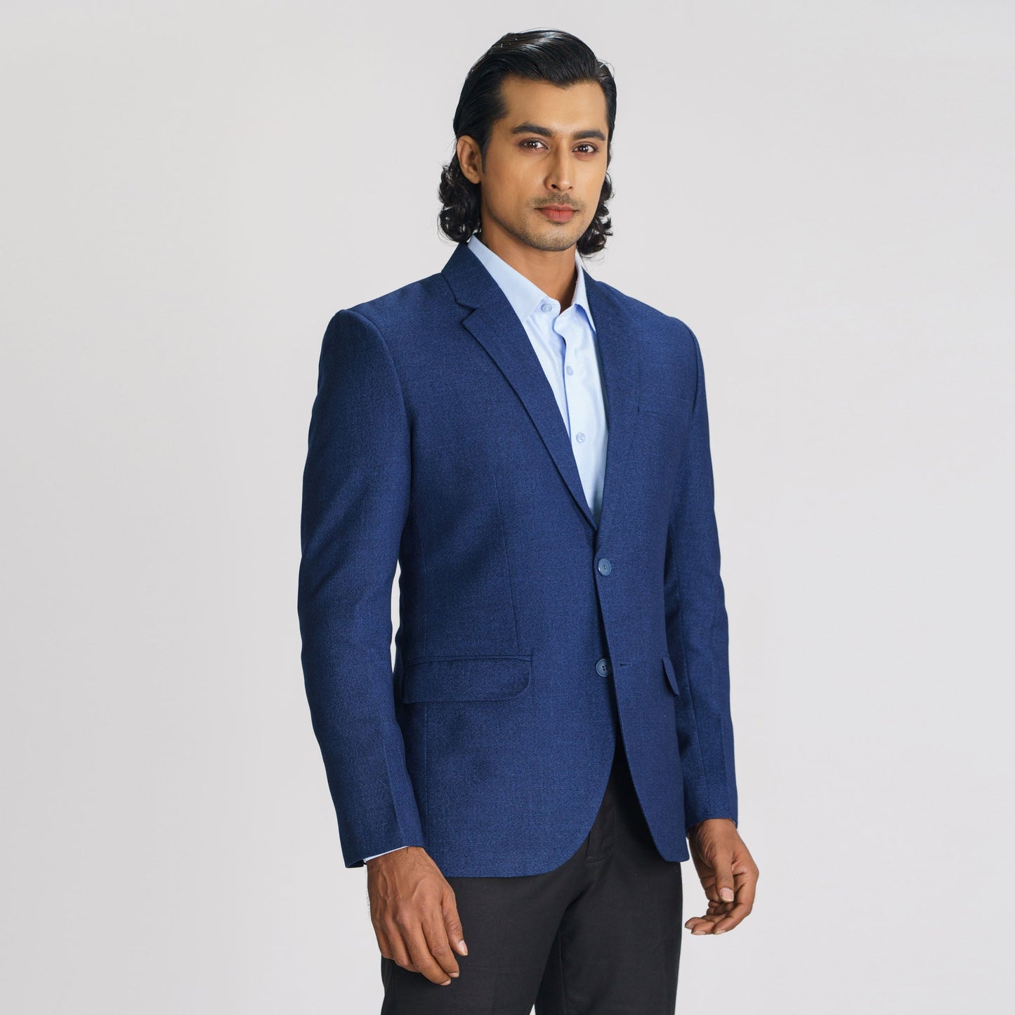 Men's Dark Navy Slim Fit Blazer
