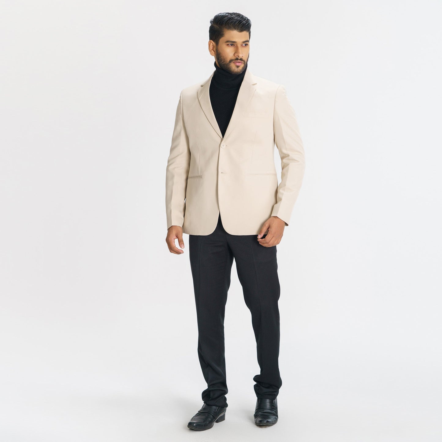 Men's Beige Casual Blazer