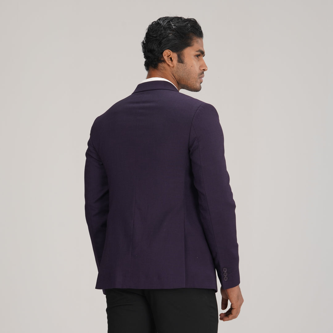 Men's Purple Slim Fit Blazer