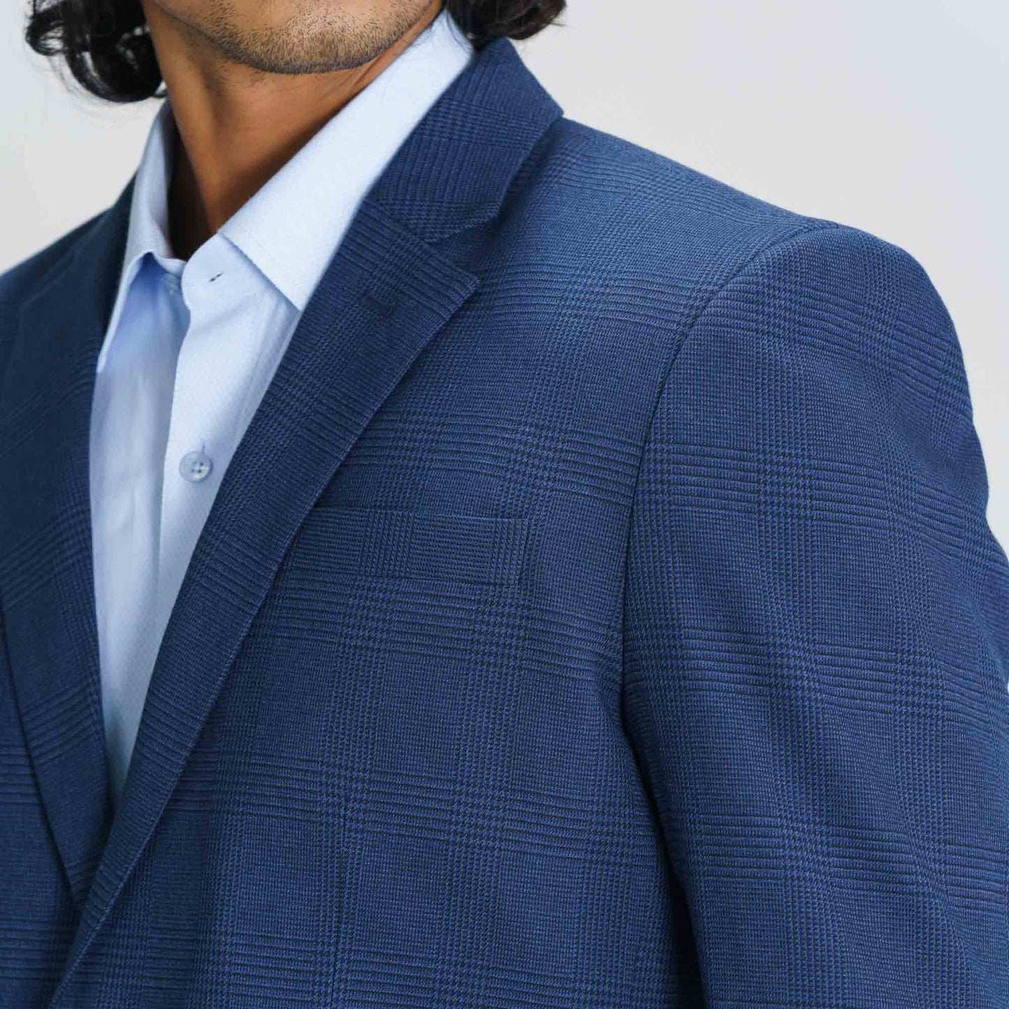 Mens Blue Slim Fit Blazer
