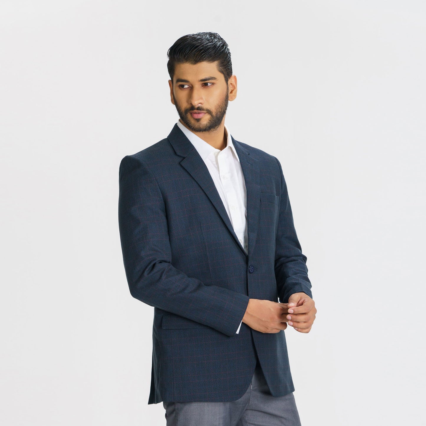 Men's Navy Slim Fit Blazer