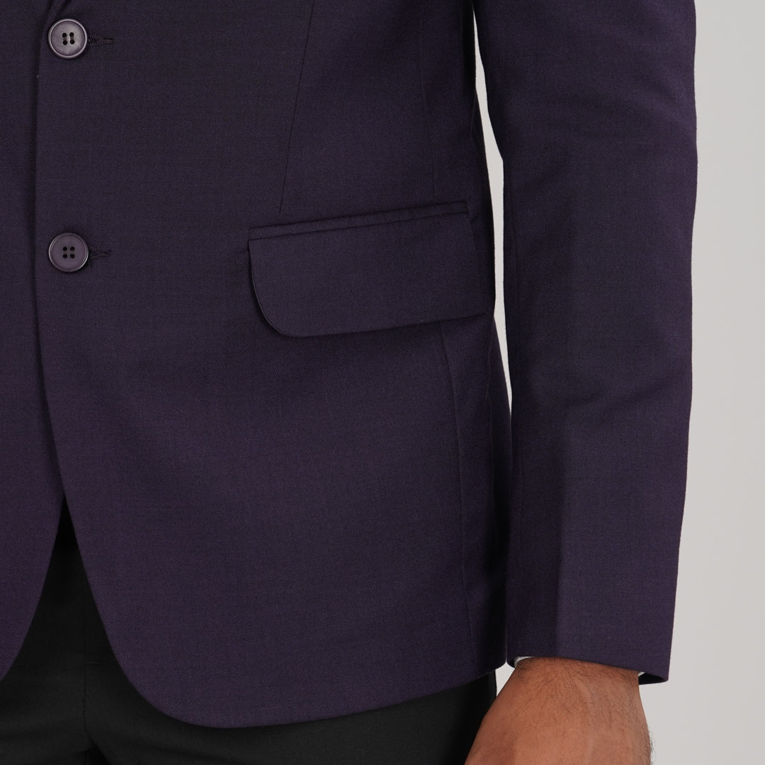 Men's Purple Slim Fit Blazer