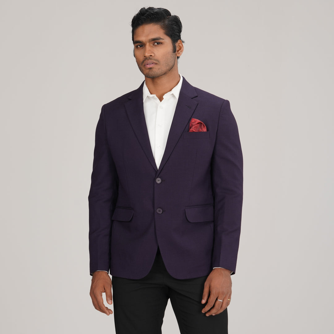 Men's Purple Slim Fit Blazer