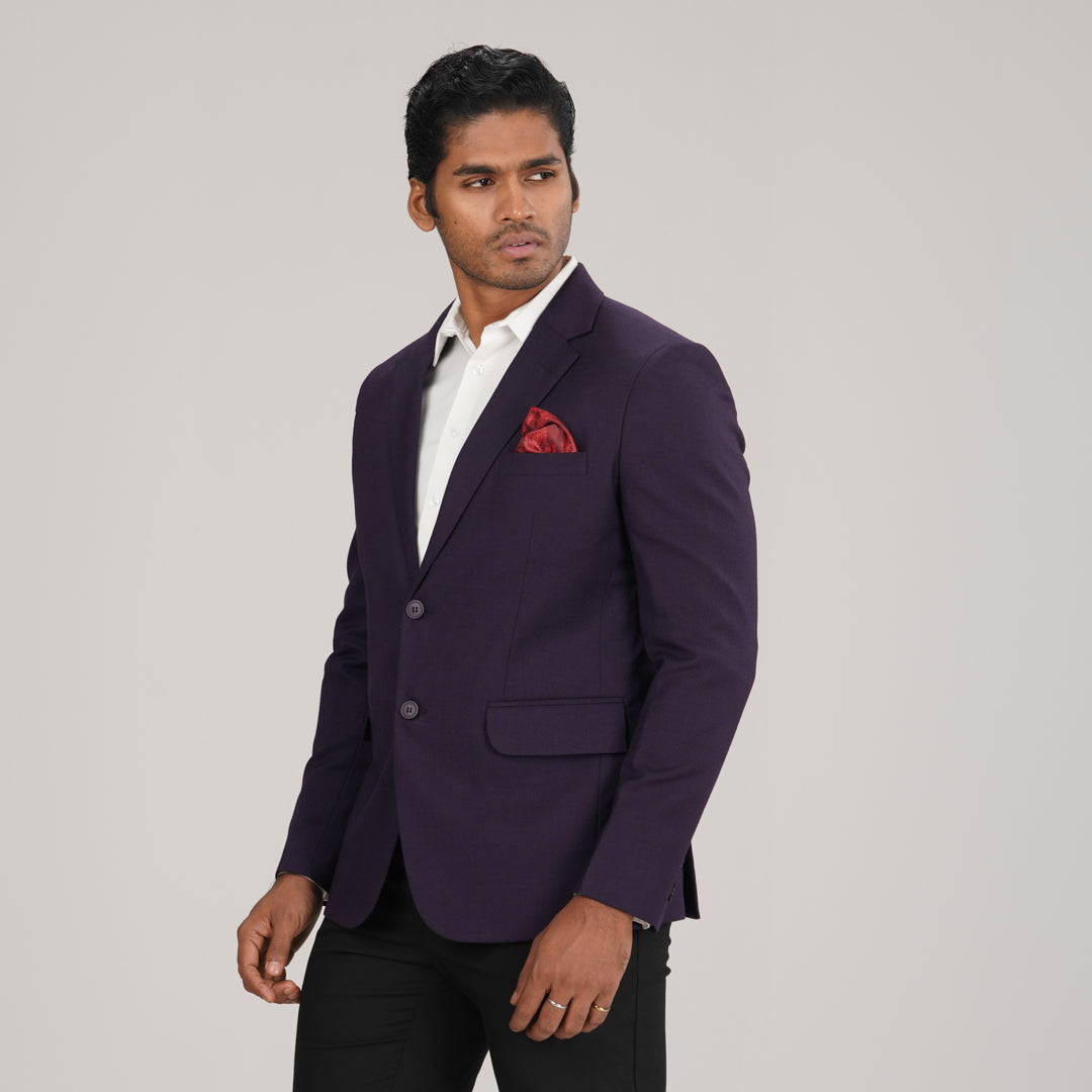 Men's Purple Slim Fit Blazer