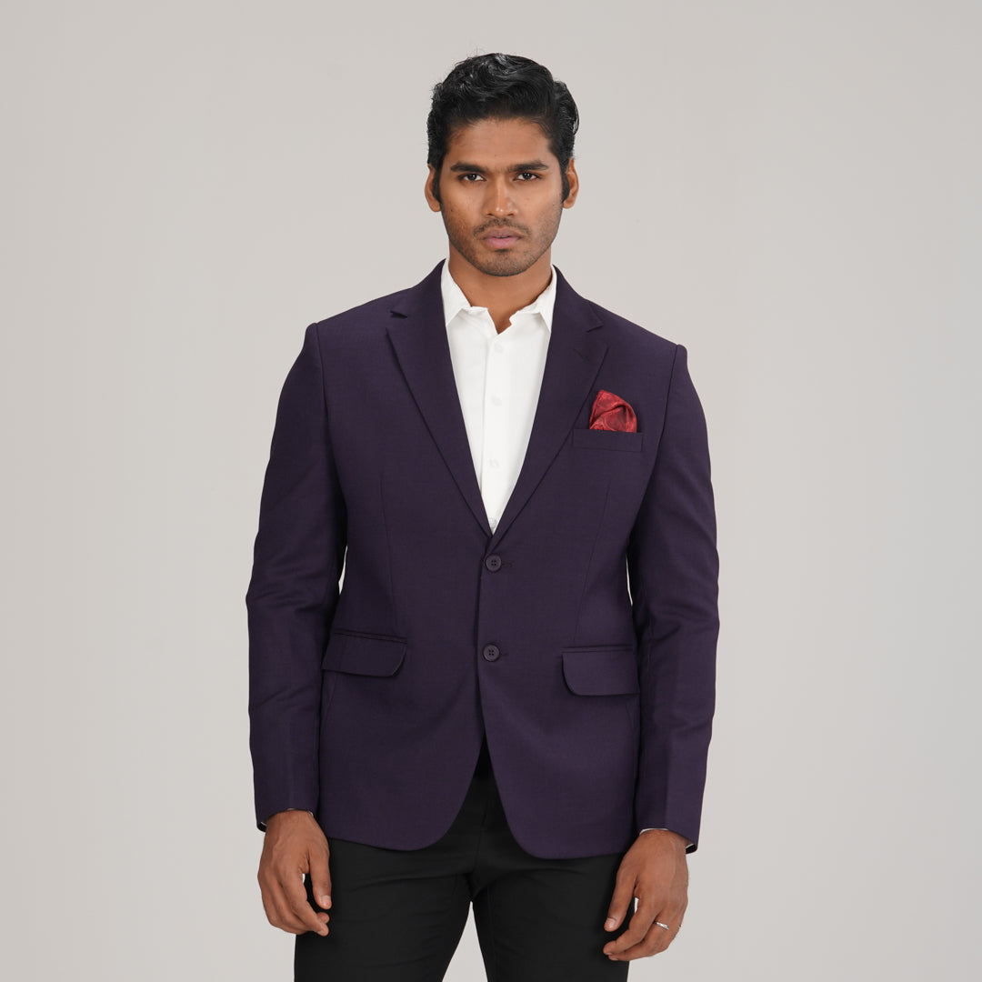 Men's Purple Slim Fit Blazer
