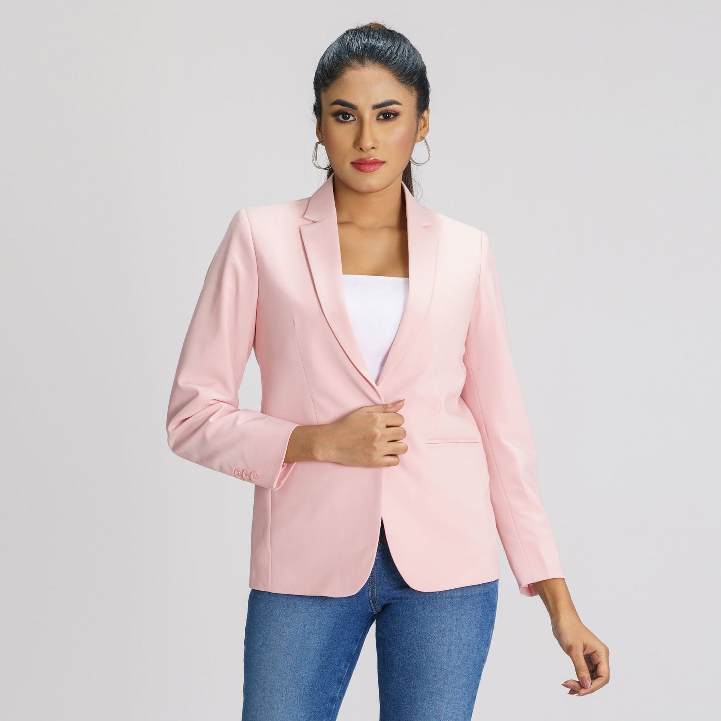 Womens Light Pink Blazer