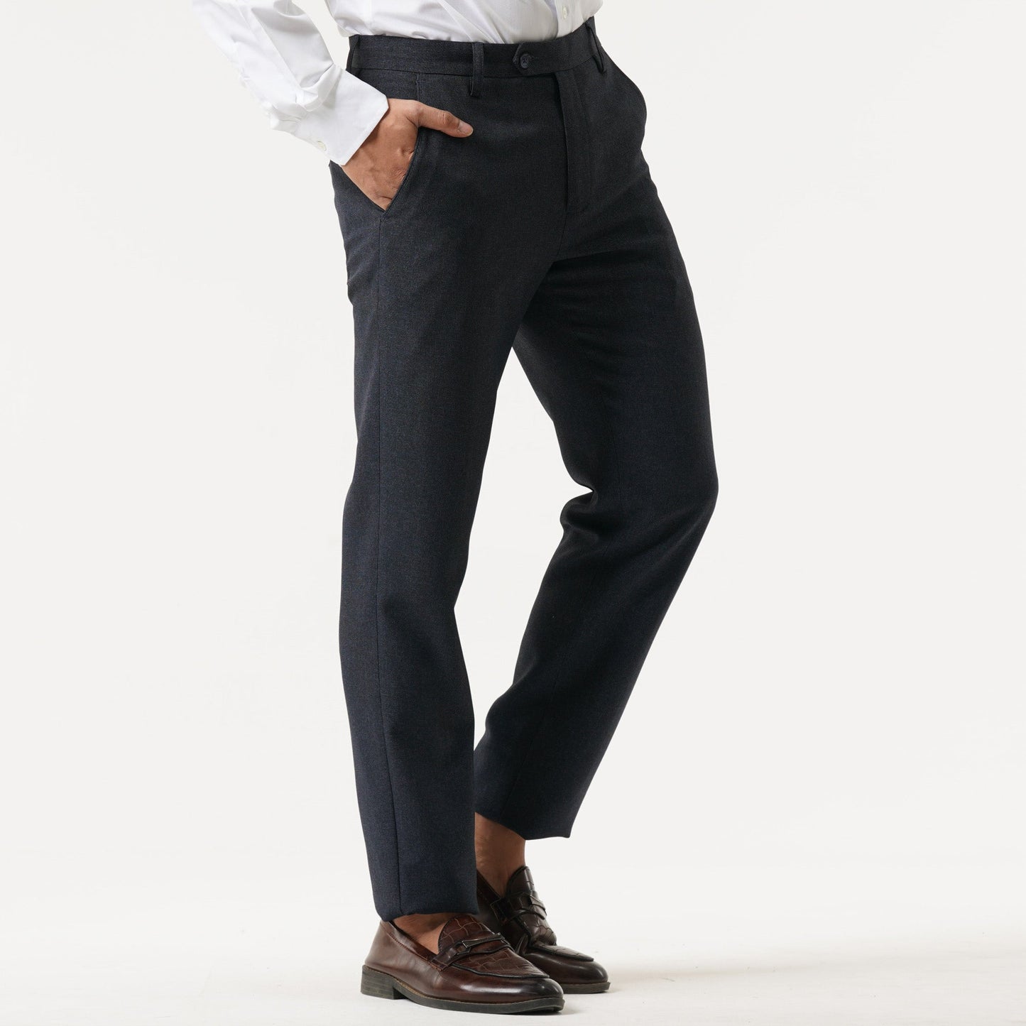 Mens Charcoal Formal Pant