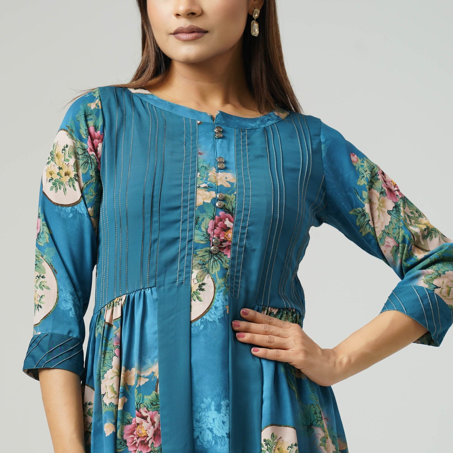 Womens Blue Kurti