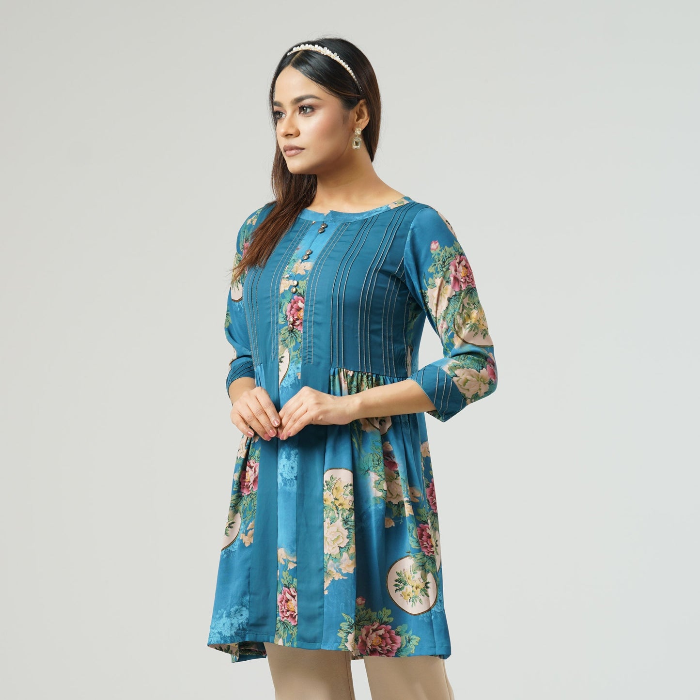 Womens Blue Kurti