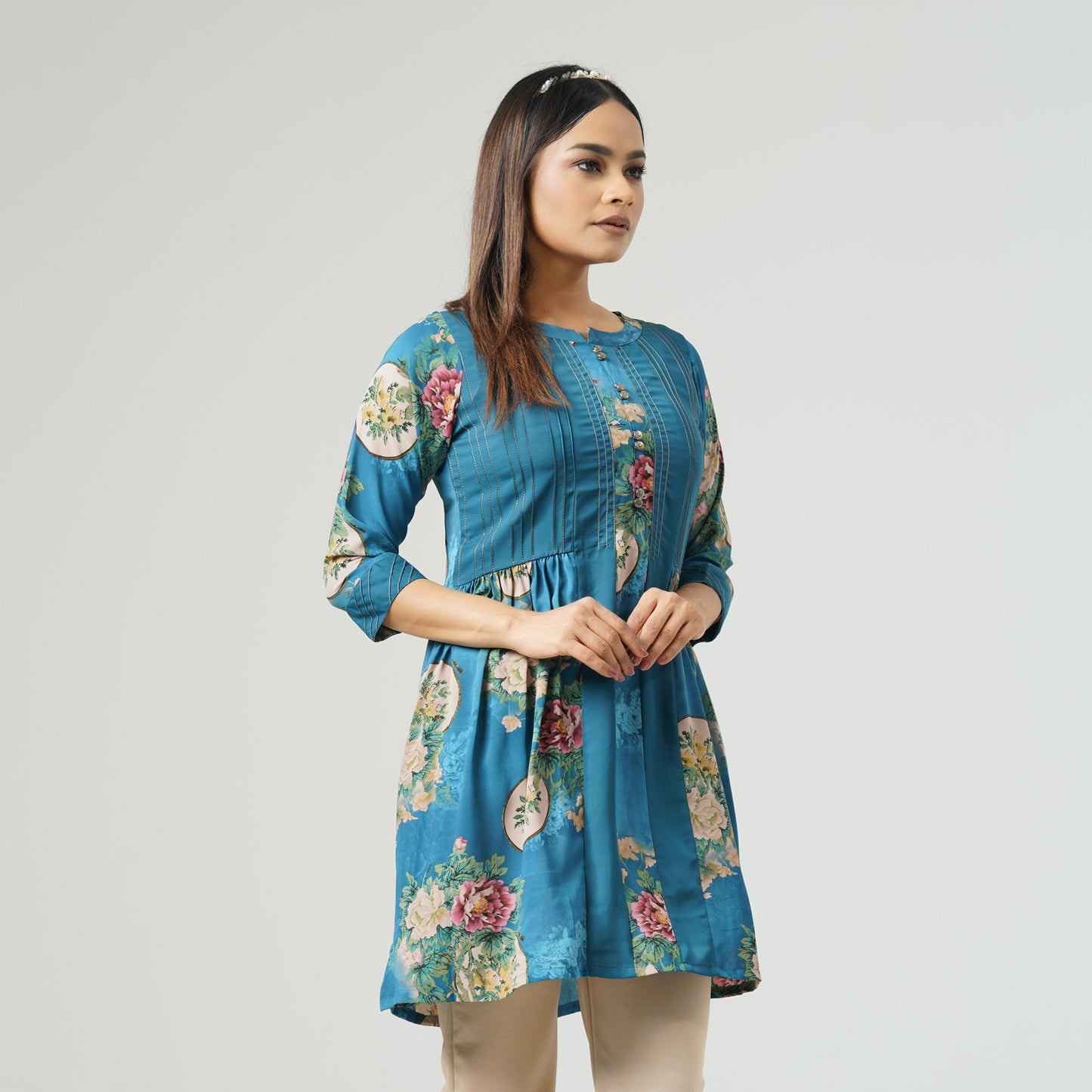 Womens Blue Kurti