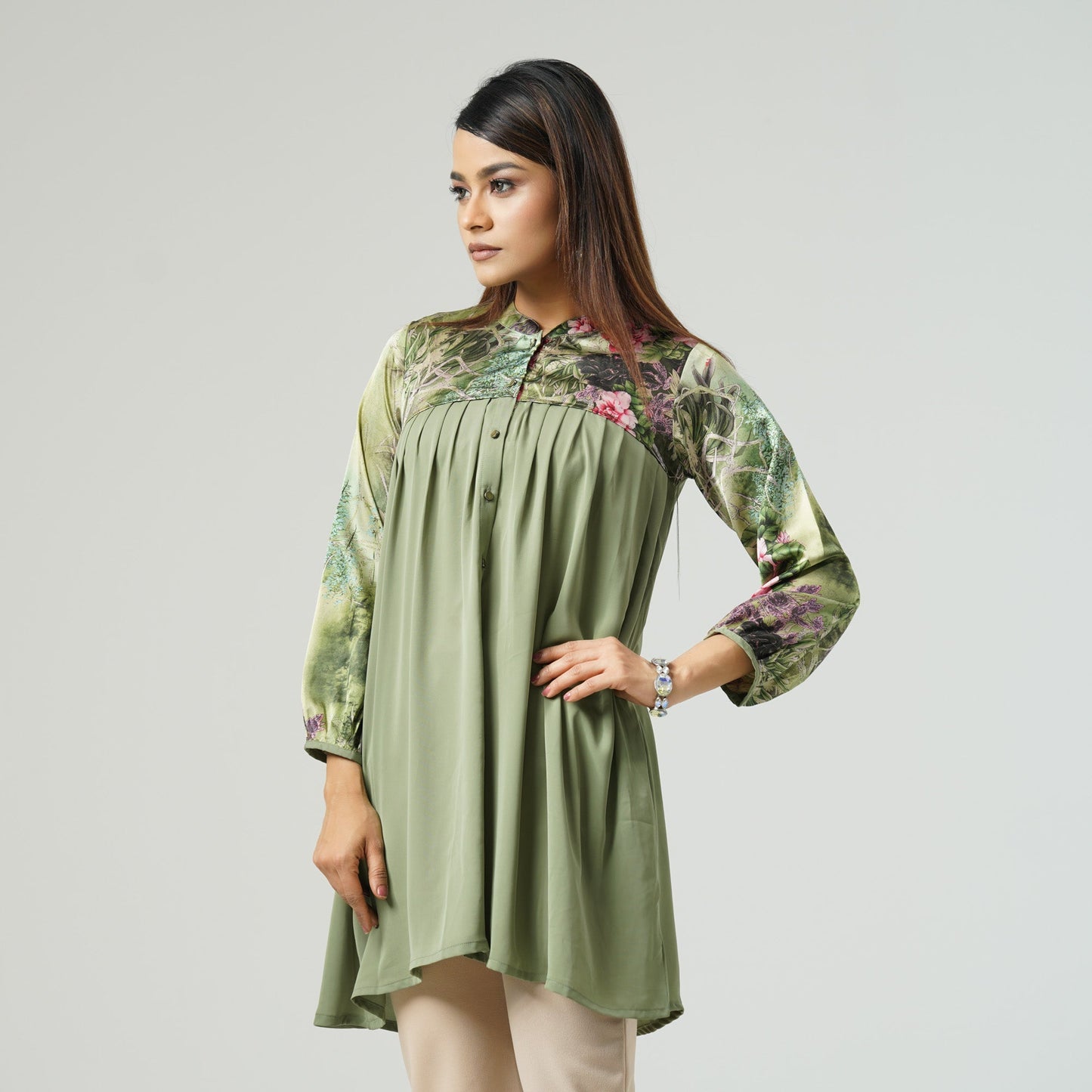 Womens Green Kurti
