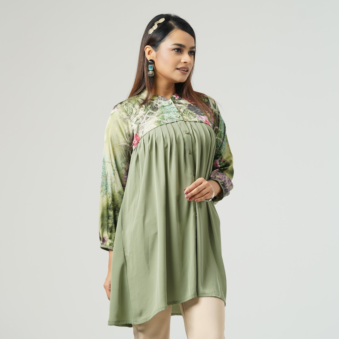 Womens Green Kurti