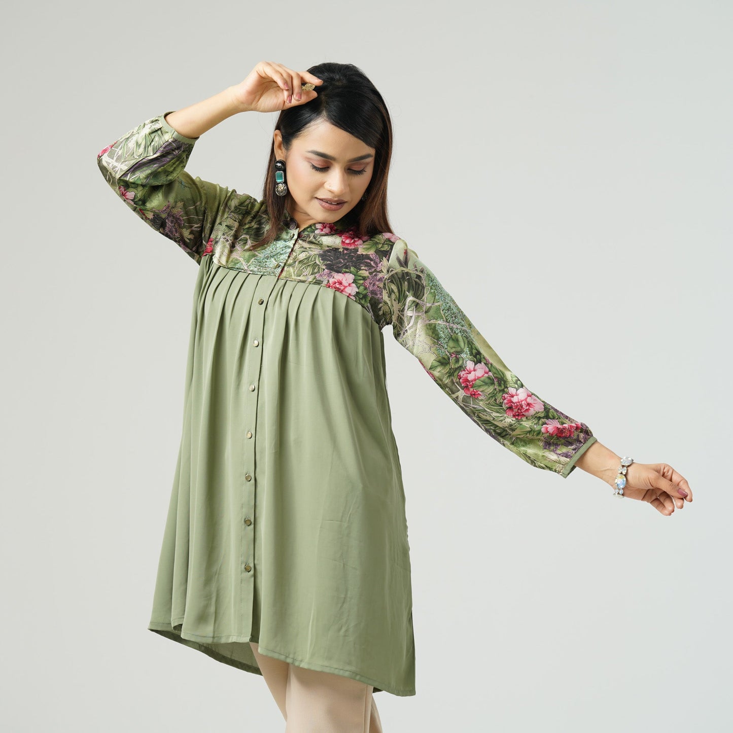 Womens Green Kurti