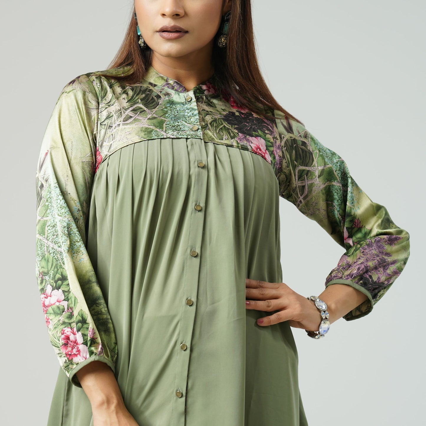 Womens Green Kurti