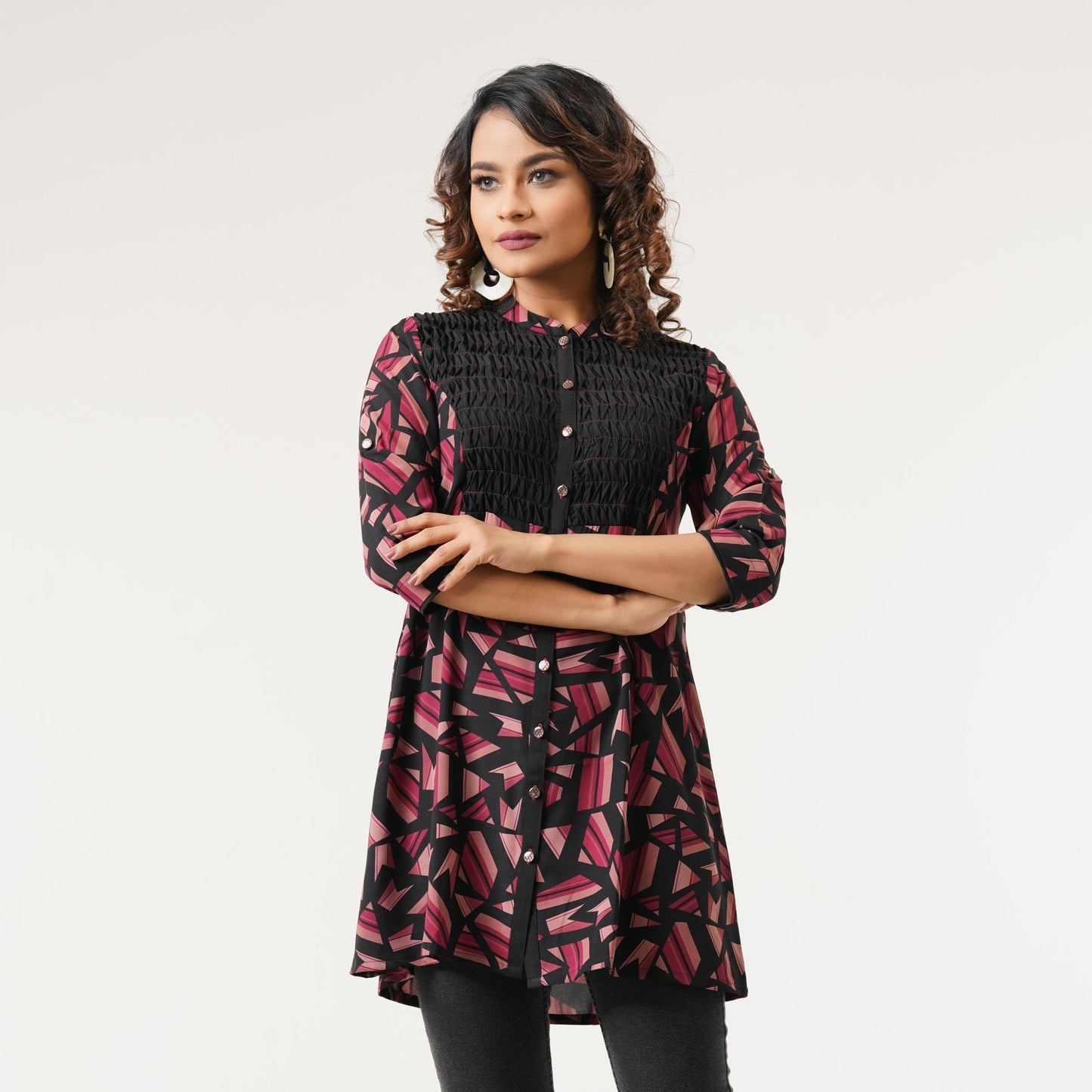 Womens Black Kurti