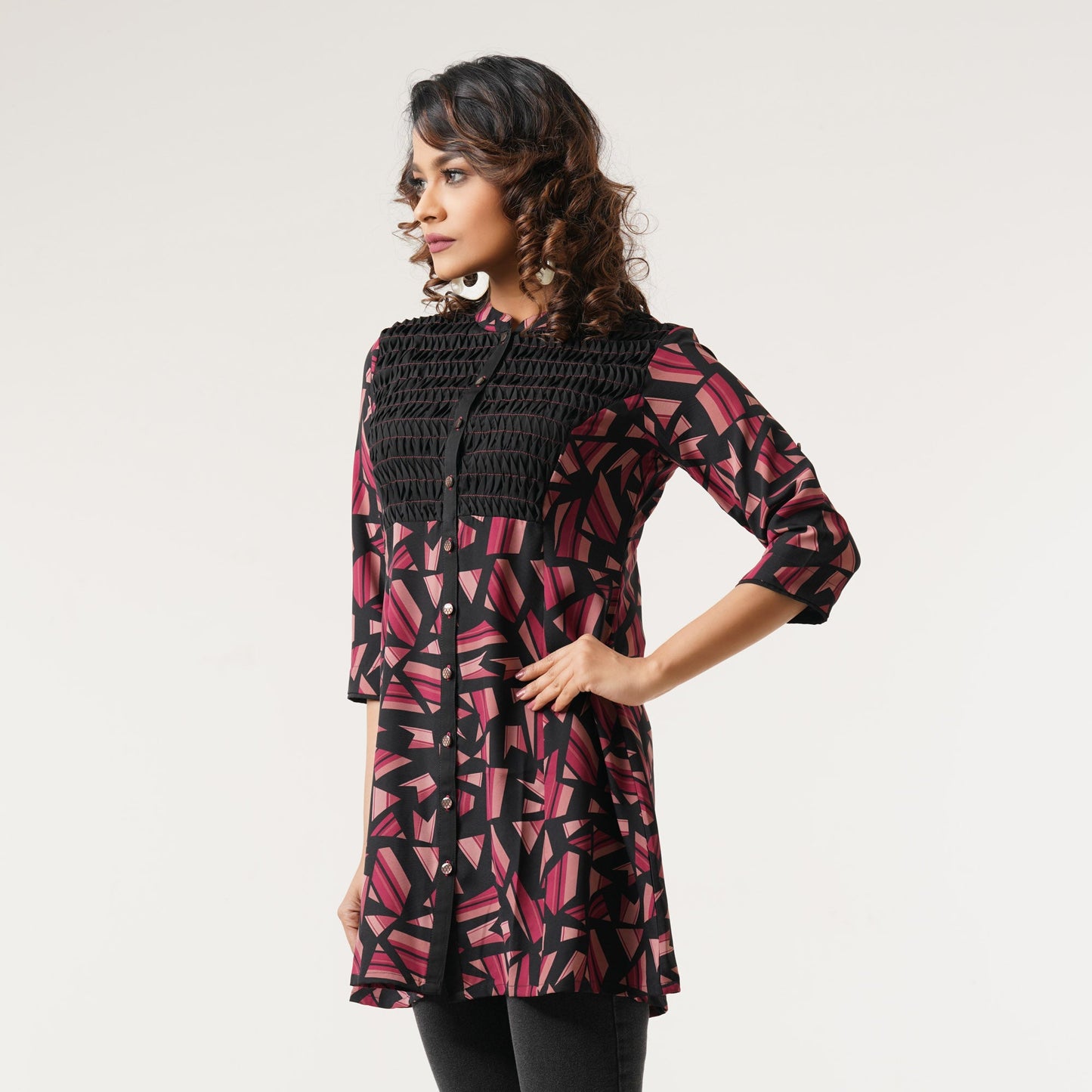 Womens Black Kurti