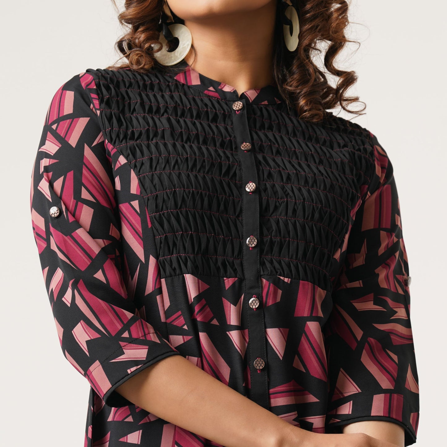 Womens Black Kurti