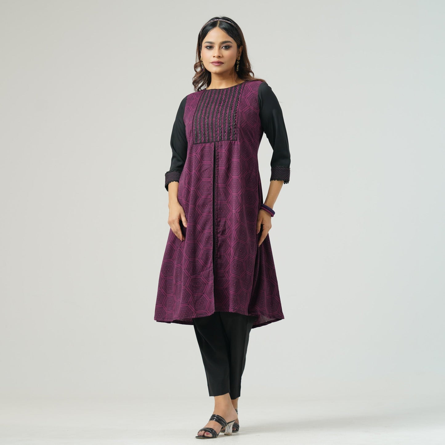 Ladies Wine color Kurti