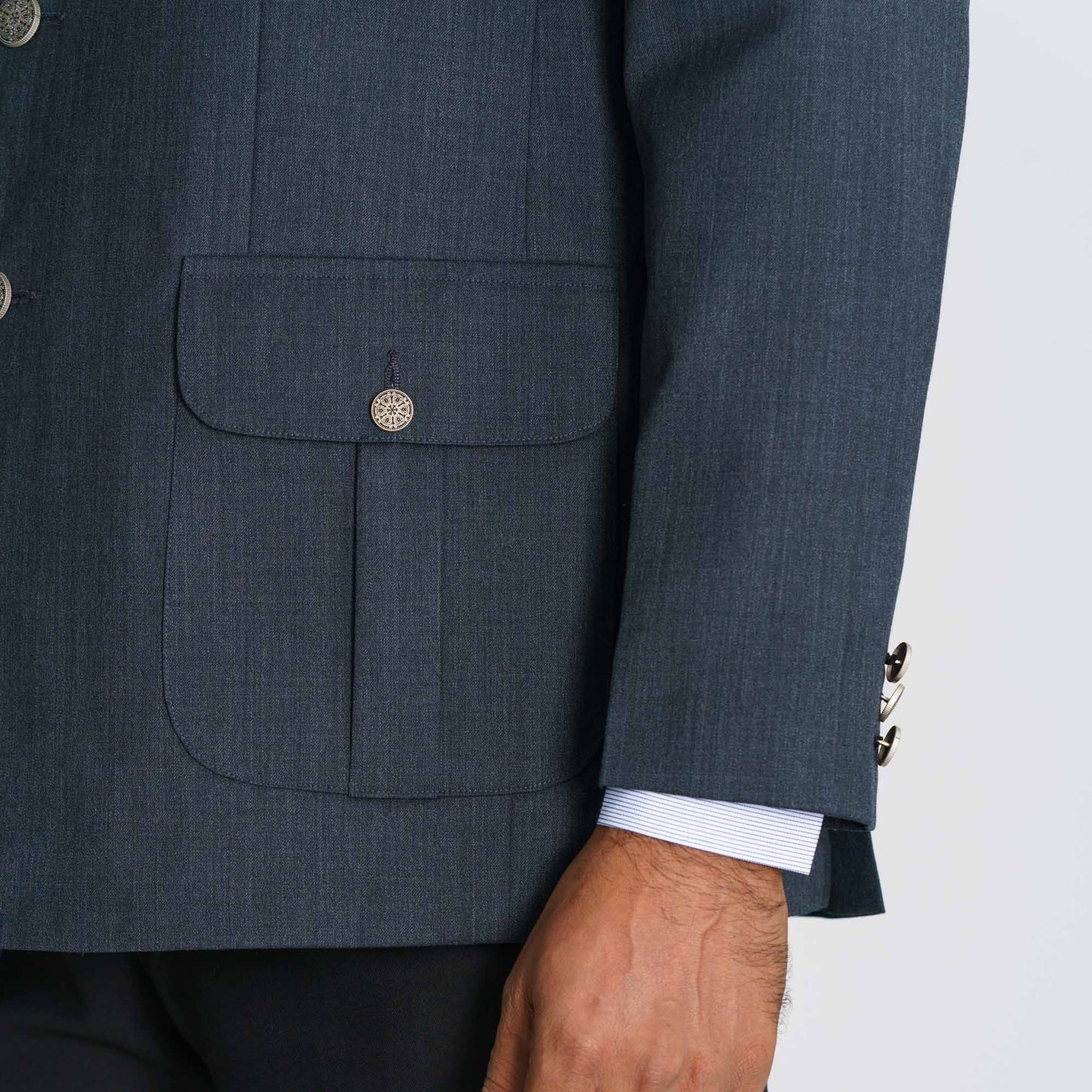 Men's Navy Prince Coat