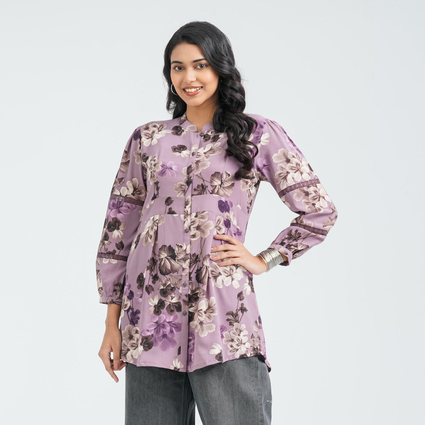 Women's Purple Blended Tops