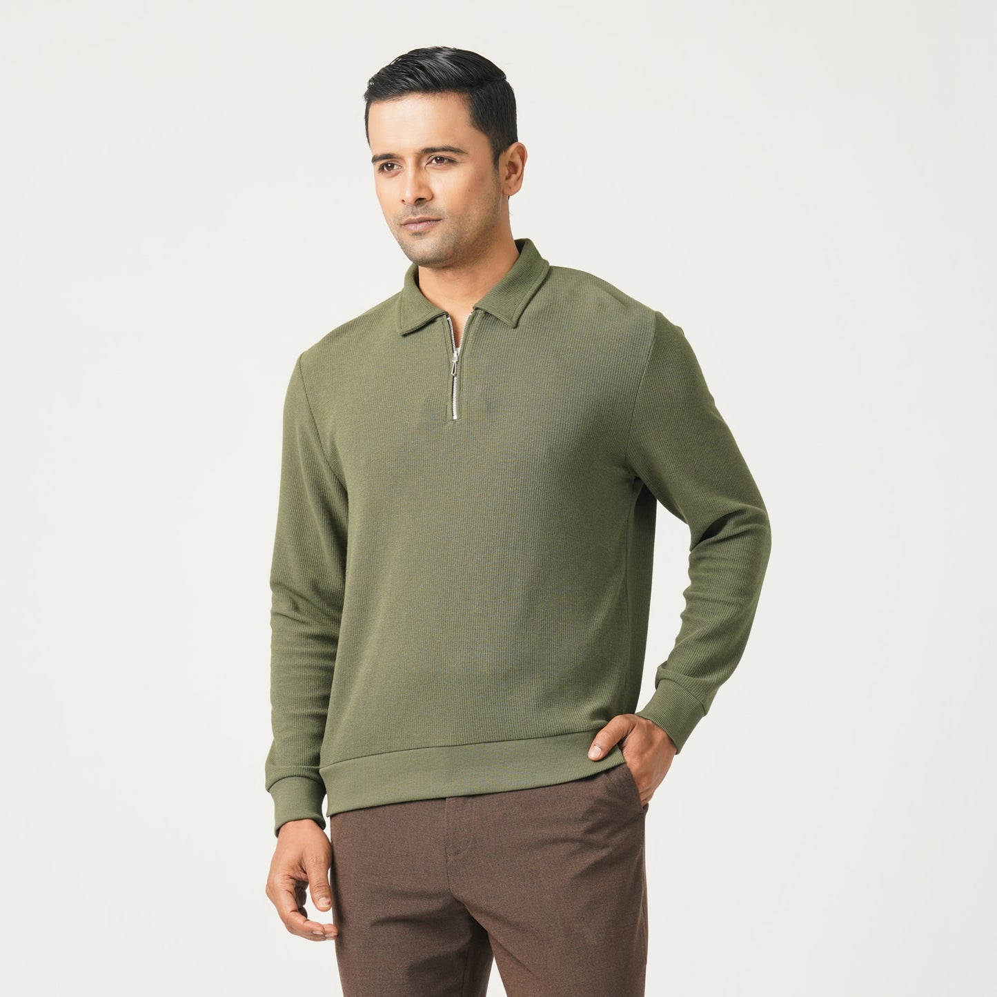 Mens Olive Polo Shirt