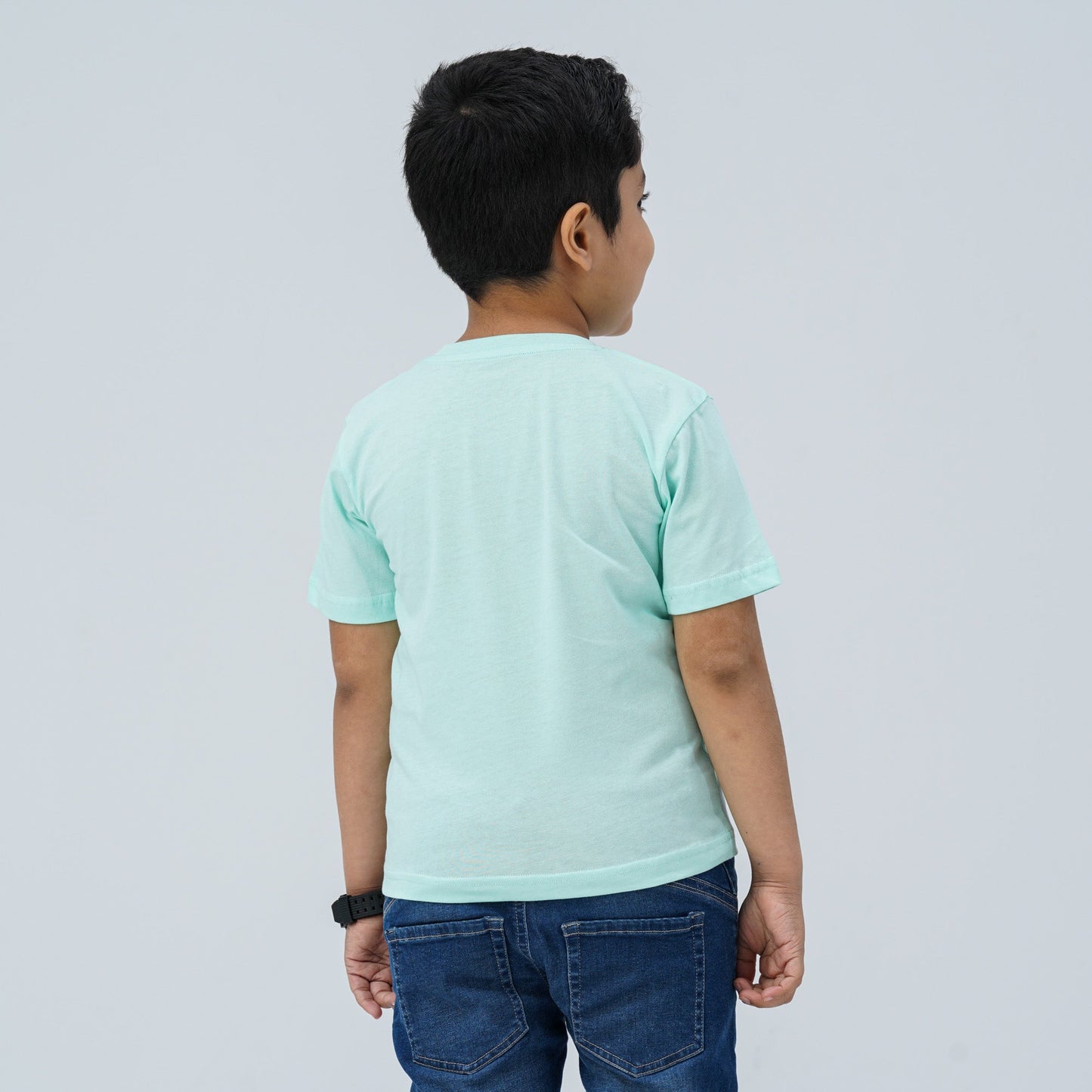 Baby Boy's Sky Blue Cotton T-Shirt