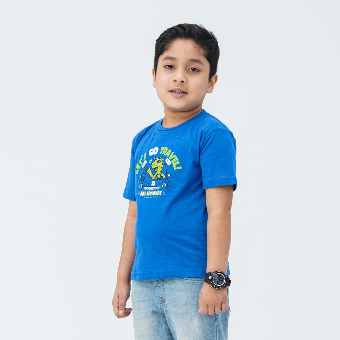 Baby Boy's Cotton Blue T-Shirt