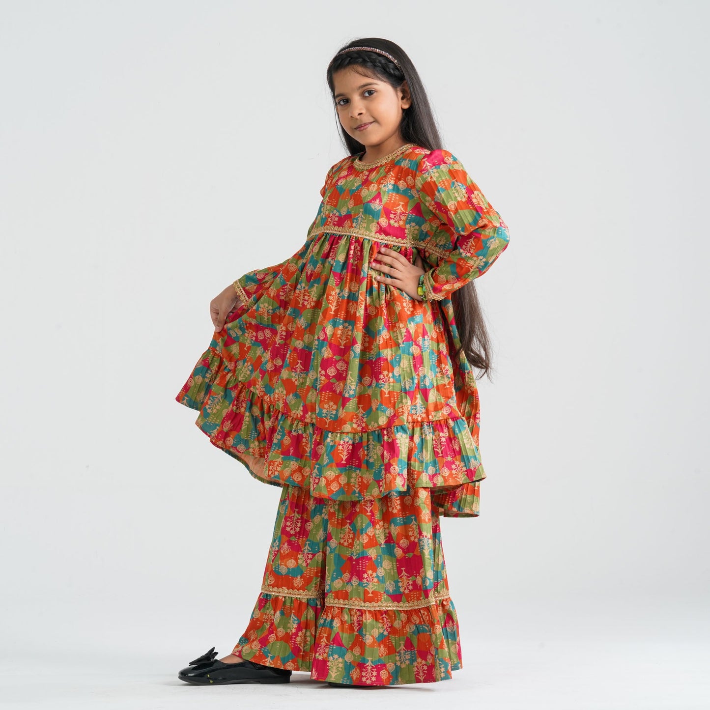 Girl’s Multicolor Two Piece Set