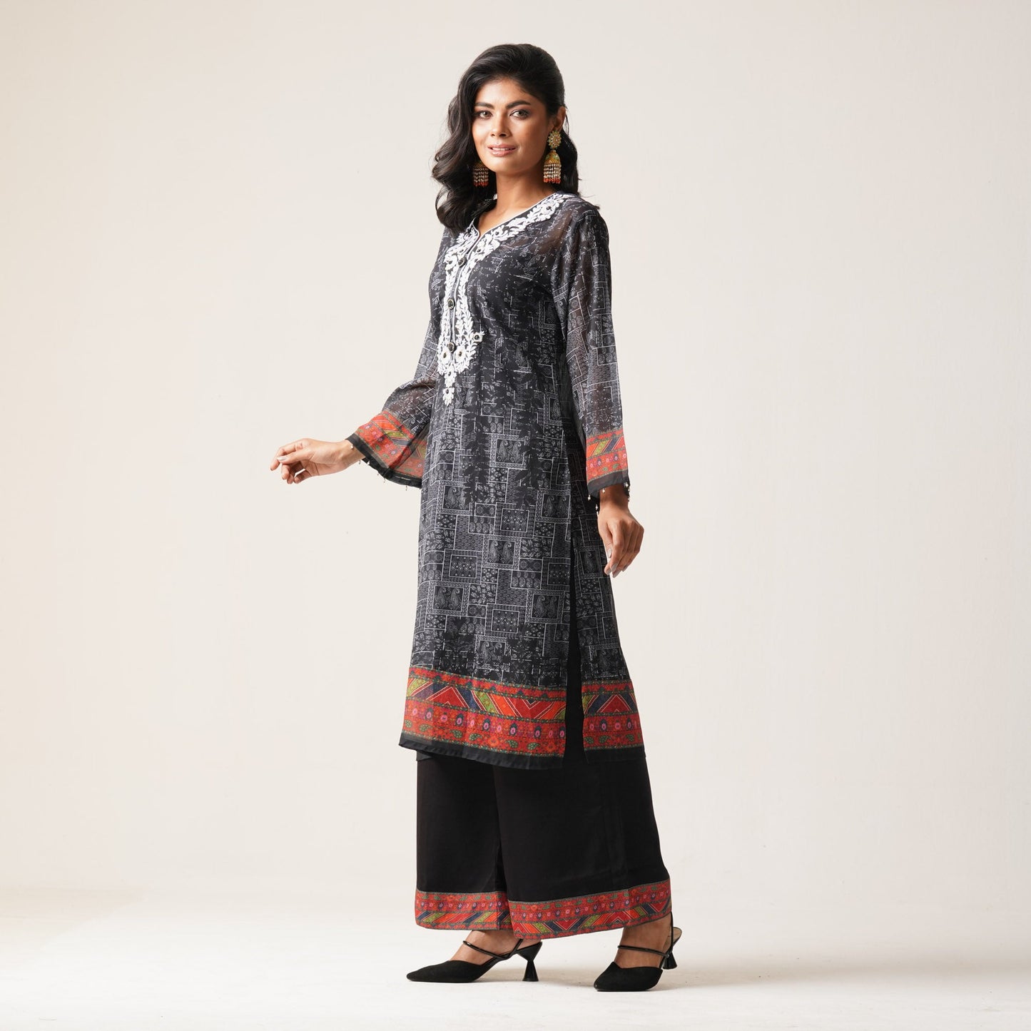 ETHNIC 3PCS-BLACK