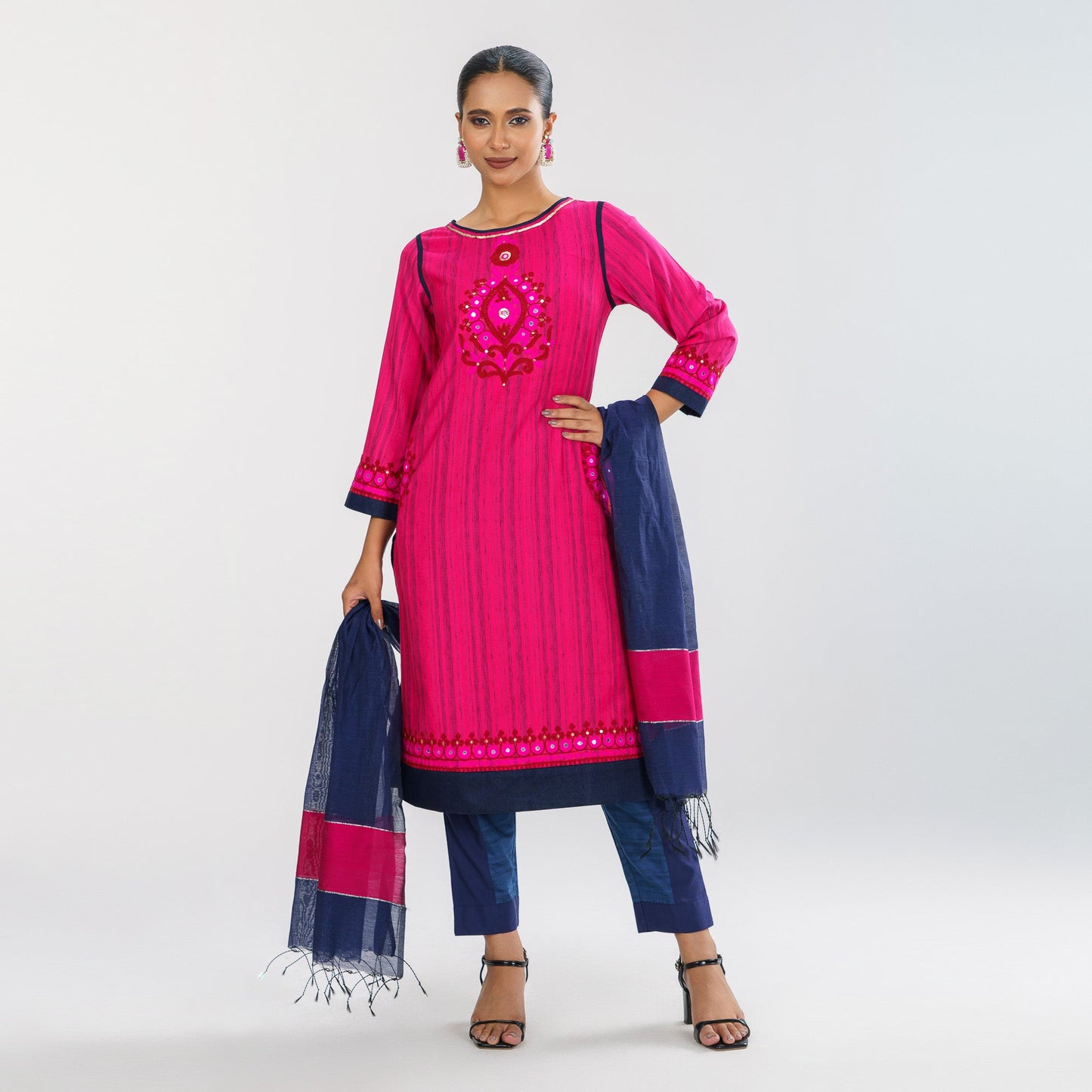 Women Pink Three Piece Set